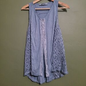 Three Bird Nest Boho Tank Top - Size L
